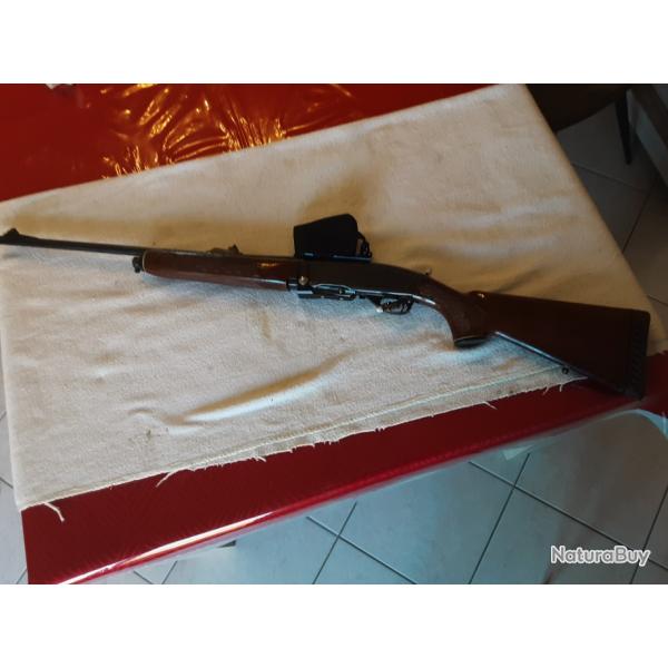 Carabine semi automatique  REMINGTON Woodsmaster 742 calibre 280 rem + point rouge Tasco Reddot