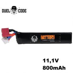 Batterie Li-Po 11.1V 800mAh pour réplique Airsoft AEG - Haute performance