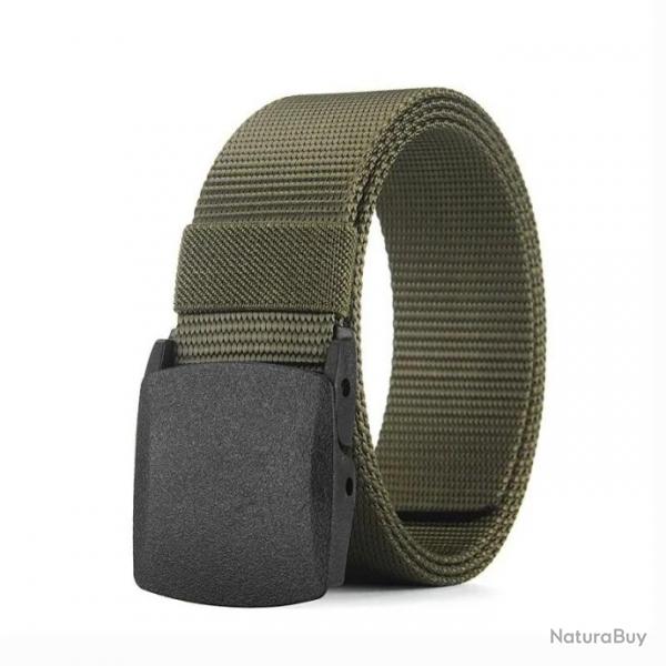 Ceinture en nylon boucle automatique - Verte