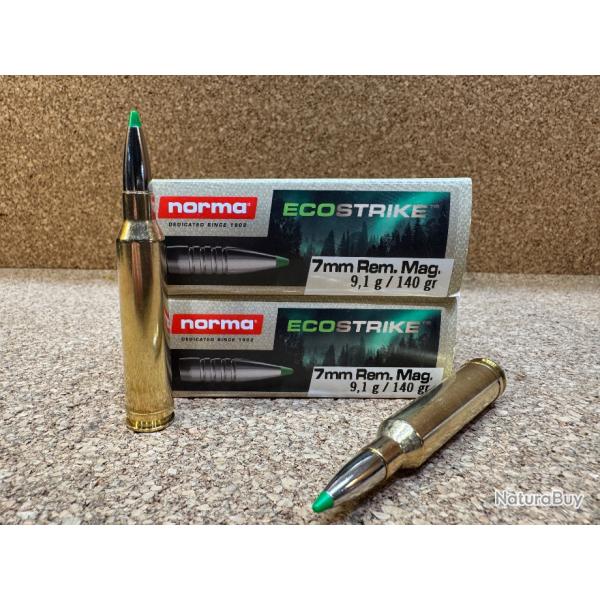 2 Boites de munitions Norma EVOSTRIKE 7RM 8.2g