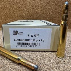 20 Munition 7X64 Sologne subsonique 9g