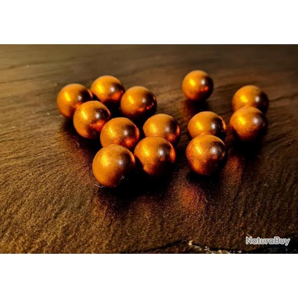 13 MUNITIONS BILLES CUIVRES POUR ARME T4E CAL.43 PLUS DE PUISSANCE ET DE PERFORATION!