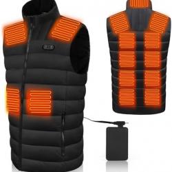 Gilet Chauffant pour Hommes et Femmes avec Batterie 20000 mAh LIVRAISON OFFERTE !!