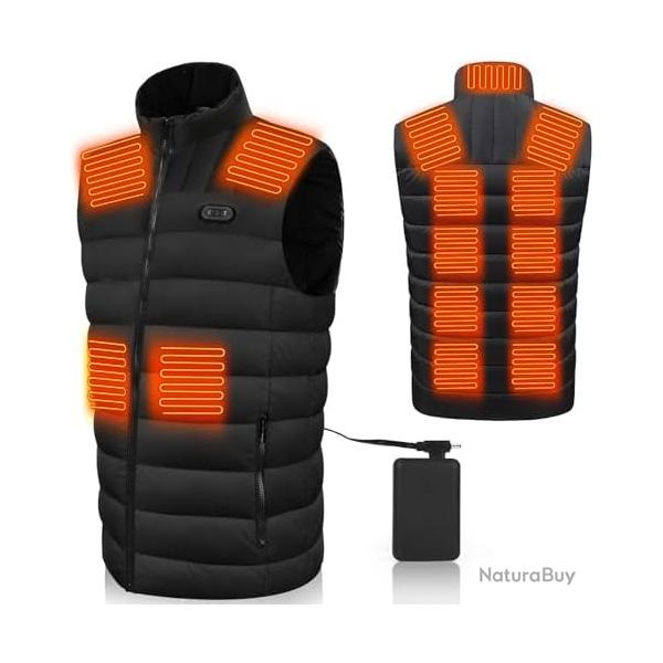 Gilet Chauffant pour Hommes et Femmes avec Batterie 20000 mAh LIVRAISON OFFERTE !!