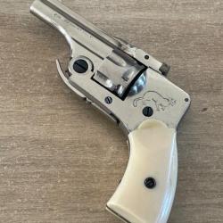 Revolver de poche « Beretta » cal 22 Short Top Break modèle belge Sable Baby, chromé, DA.