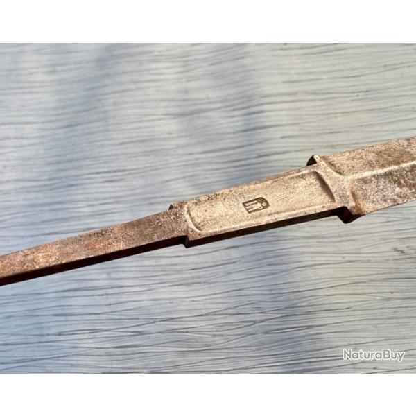 Forte lame d'pe provenant d'une pe la  Pappenheimer , vers 1640.
