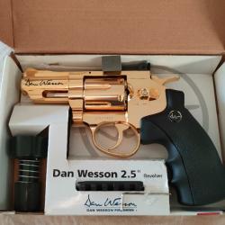 Revolver ASG Dan Wesson 2.5" Gold Co2 - BB