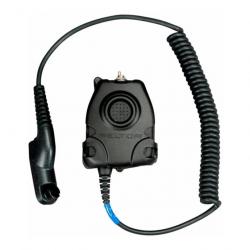 Adaptateur PTT 3M PELTOR pour Motorola DP3000 / DP4000 / MotoTrbo - FL5063 - Noir / Motorola® MOT