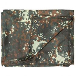 Bâche Multifonction MFH 4 x 5 m - Flecktarn