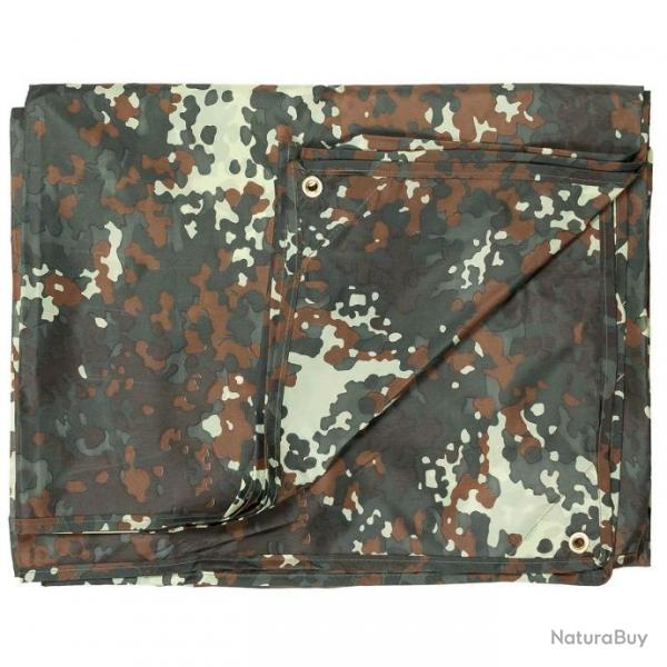 Bche Multifonction MFH 4 x 5 m - Flecktarn