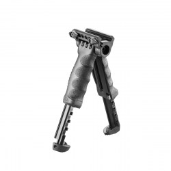 Poignée-bipied FAB Defense T-POD G2 QR avec fixation rapide - Noir