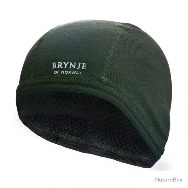 Bonnet Brynje Super Thermo Helmet - Vert / S