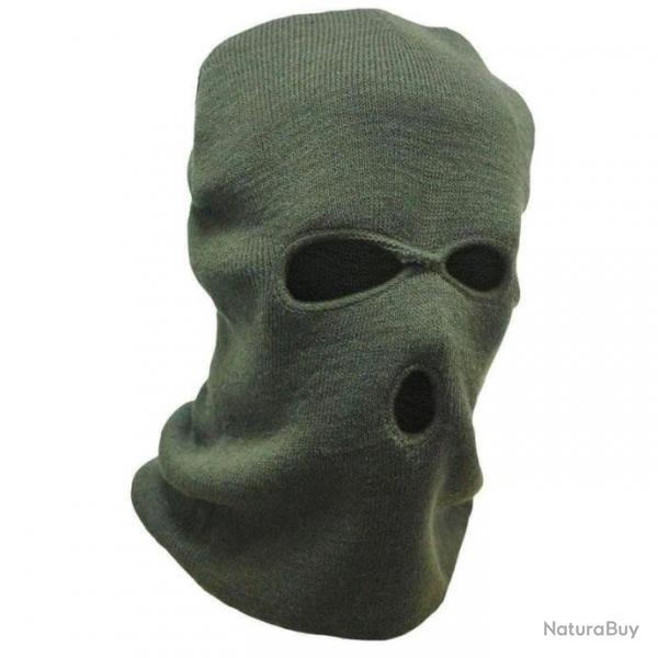 Cagoule Mil-Tec Balaclava 3-Hole - Vert