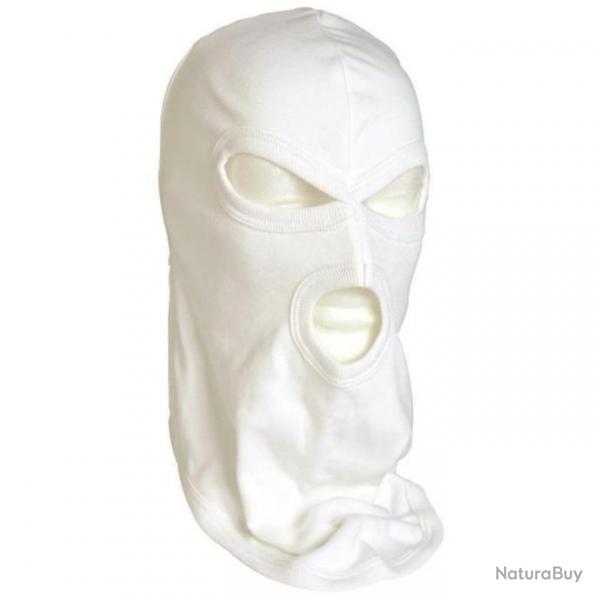 Cagoule Mil-Tec Balaclava 3-Hole Lightweight - Blanc