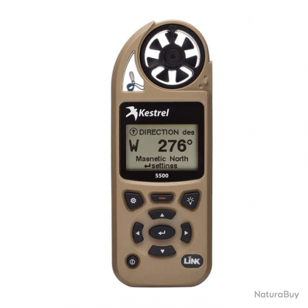 Calculateur de tir Kestrel Meters 5500 LINK + VANE MOUNT - Coyote