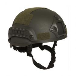 Casque d'entraînement Mil-Tec MICH 2002 + Rails - Vert Olive / Taille unique