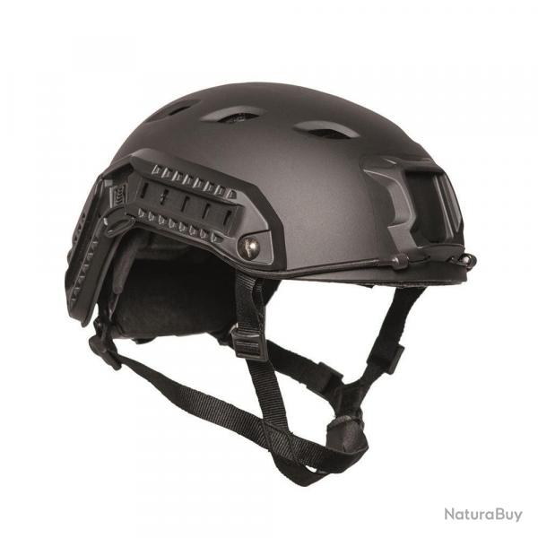 Casque d'entranement Mil-Tec Paratrooper US Fast + Rails - Noir