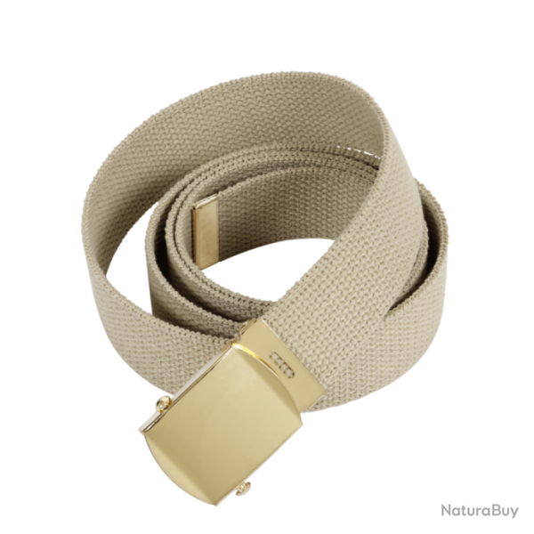 Ceinture militaire Rothco Toile 54" - Beige