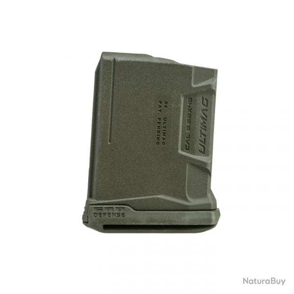 Chargeur 5 cps FAB Defense Ultimag 5R pour AR15 / M4 / HK416 - Vert olive