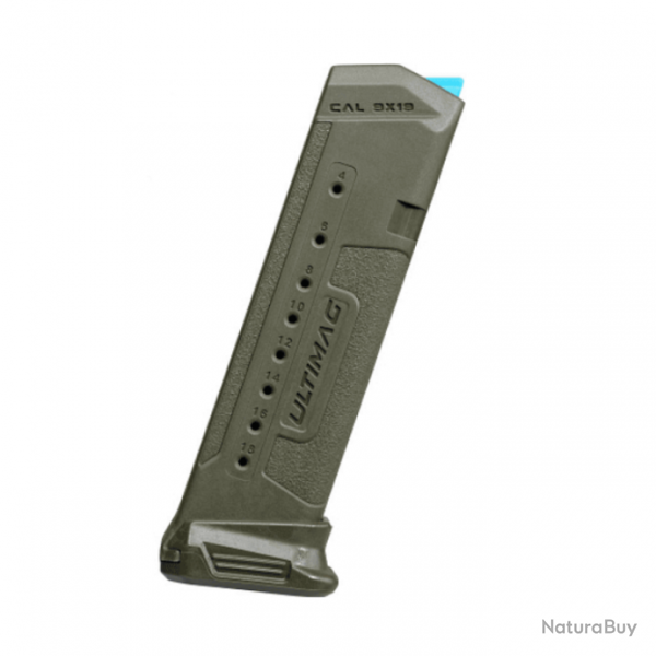 Chargeur Fab Defense Ultimag G19 10L - Vert olive