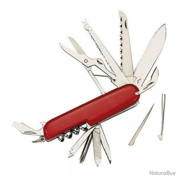 Couteau multifonctions Rothco Arme Suisse 11 fonctions - Rouge