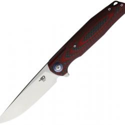 Couteau pliant Bestech Knives ASCOT Linerlock RED G10/CF - Autre