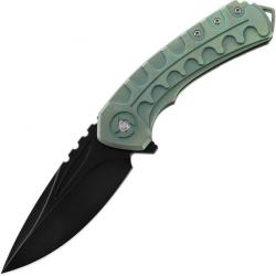 Couteau pliant Bestech Knives Buwaya Framelock Retro Green - Autre