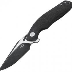 Couteau pliant Bestech Knives Ghost Framelock CF Black - Autre