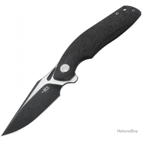 Couteau pliant Bestech Knives Ghost Framelock CF Black - Autre