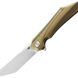 Couteau pliant Bestech Knives Kamoza Framelock Gold - Autre