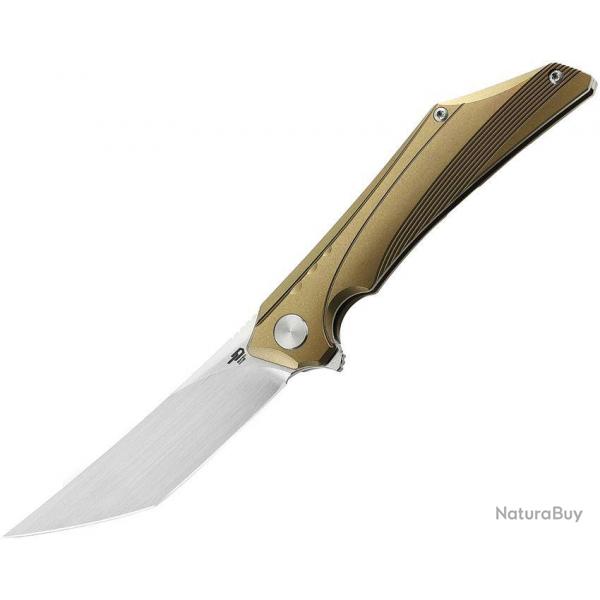 Couteau pliant Bestech Knives Kamoza Framelock Gold - Autre