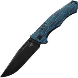 Couteau pliant Bestech Knives Keen II Framelock Black/Blue - Autre