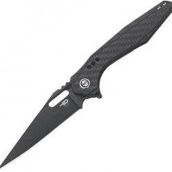 Couteau pliant Bestech Knives Malware Framelock CF Black - Autre