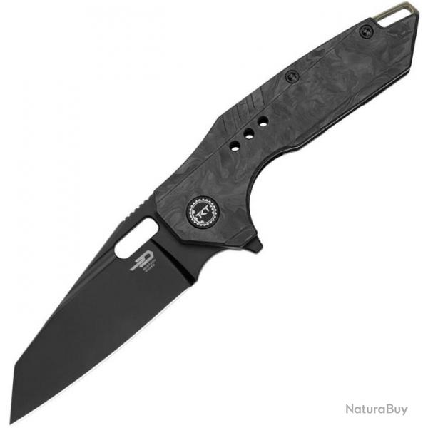 Couteau pliant Bestech Knives NYXIE 3 Framelock CF/TI Black - Autre