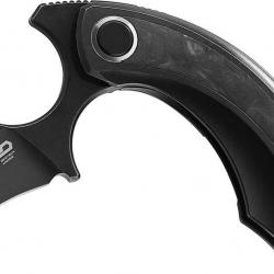 Couteau pliant Bestech Knives Strelit Framelock Blk/Cf - Autre