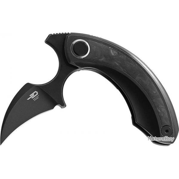 Couteau pliant Bestech Knives Strelit Framelock Blk/Cf - Autre