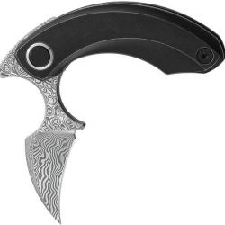 Couteau pliant Bestech Knives Strelit Framelock Damascus/Blk - Autre