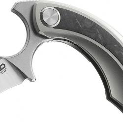 Couteau pliant Bestech Knives Strelit Framelock Gray/CF - Autre