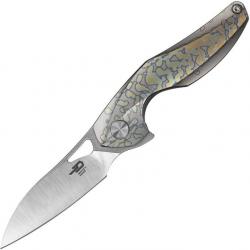 Couteau pliant Bestech Knives The Reticulan Framelock Gray - Autre