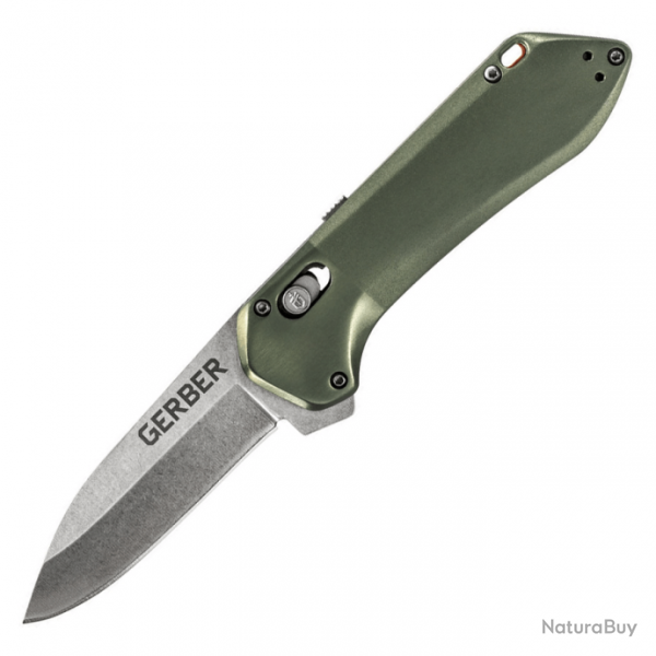 Couteau pliant Gerber Highbrow Pivot Lock A/O Green - Vert olive