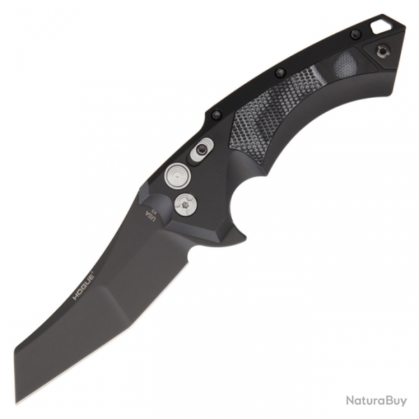 Couteau pliant Hogue X5 Button Lock Wharncliffe - Noir