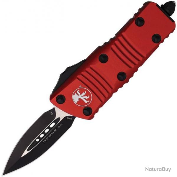 Couteau pliant Microtech Auto Mini Troodon D/E OTF Red - Autre