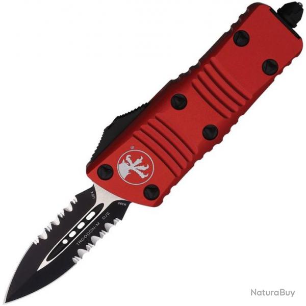 Couteau pliant Microtech Auto Mini Troodon D/E OTF Red - Autre