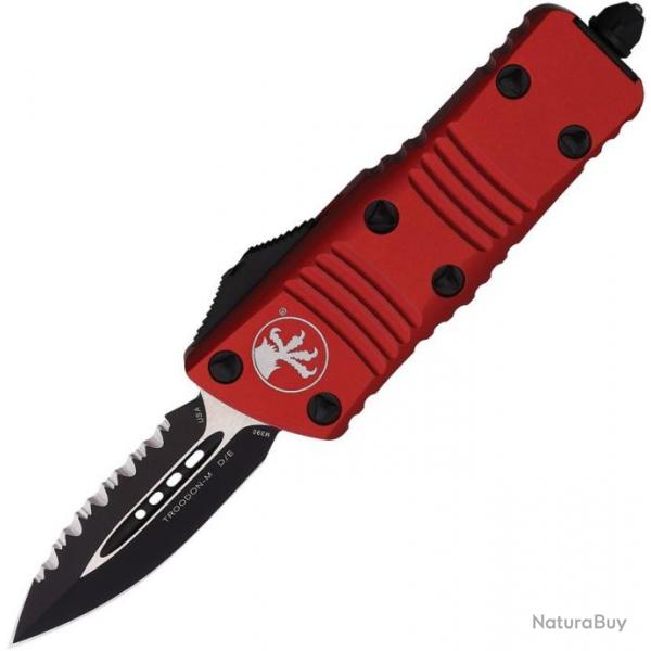 Couteau pliant Microtech Auto Mini Troodon D/E OTF Rouge - Autre