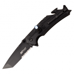 Couteau pliant MTech Linerlock A/O Black - Noir