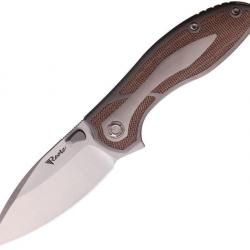 Couteau pliant Reate Knives Iron Framelock Brown - Autre