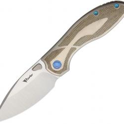 Couteau pliant Reate Knives Iron Framelock Green - Autre