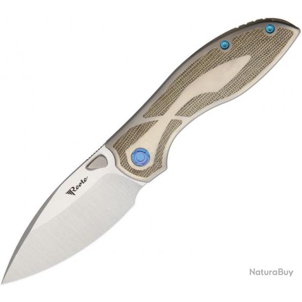 Couteau pliant Reate Knives Iron Framelock Green - Autre