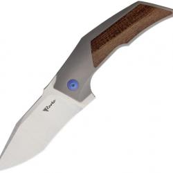 Couteau pliant Reate Knives T3000 Framelock Micarta Blue - Autre