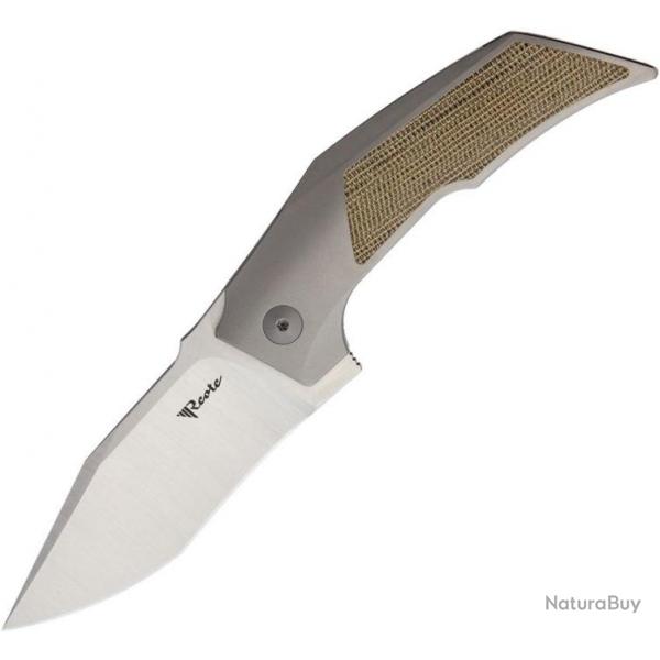 Couteau pliant Reate Knives T3000 Framelock Micarta Gray - Autre